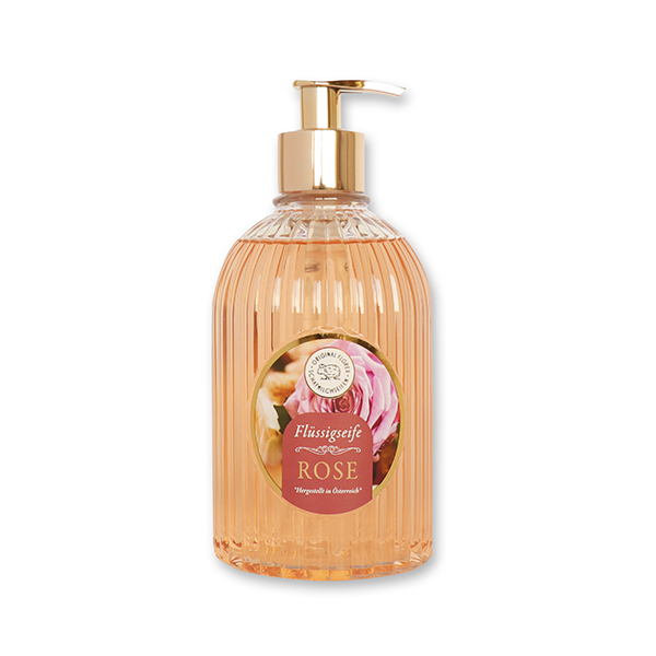 Flüssigseife 500ml Spender "Goldene Momente", Rose Diana 