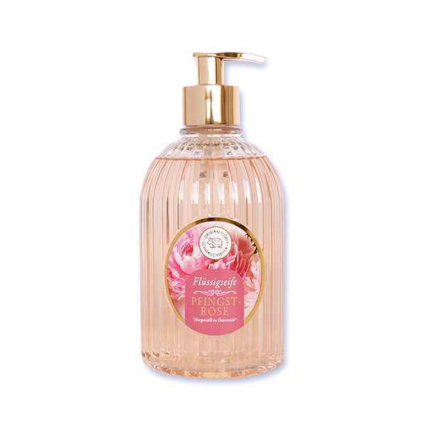 Flüssigseife 500ml Spender "Goldene Momente", Pfingstrose 
