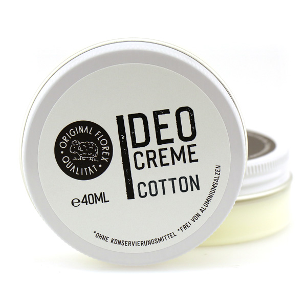 Deodorant Cream 40ml white, Cotton 