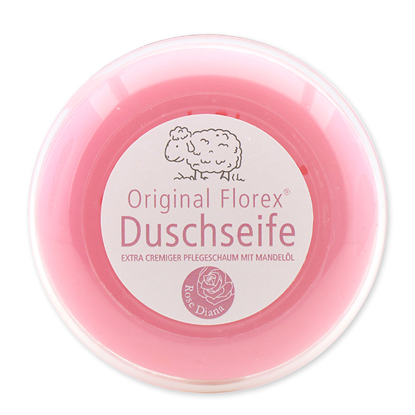 Shower soap with sheep milk 100g, in a box, rose Diana 