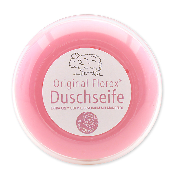 Duschseife mit Schafmilch rund 100g, in der Dose, Rose Diana 