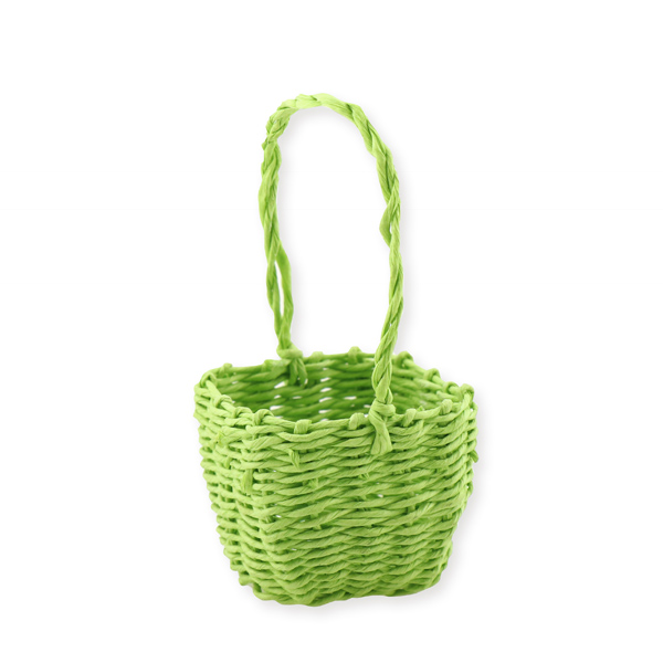 Basket small green 6x6x9cm 