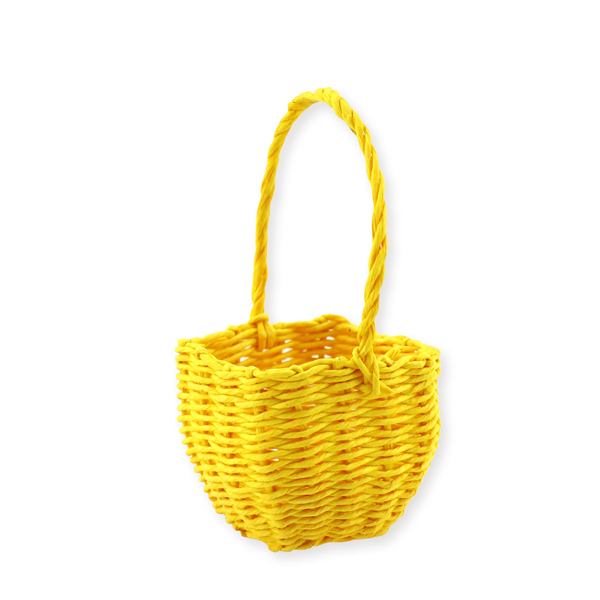 Basket small yellow 6x6x9cm 