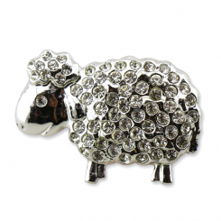 Brooch with sheep silver 4cm 