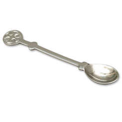 Incense spoon 11cm, Nickel-plated brass 