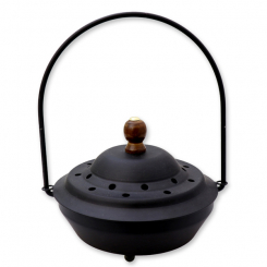 Incense vessel with handle 13cm, for a charcoal 