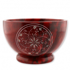 Weihrauchgefäß 12,5x8cm Speckstein, für Kohle 