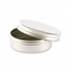 Soap box out of aluminium with sealing insert, 25ml 