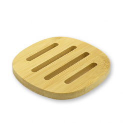 Bamboo for soap dish quadratic 