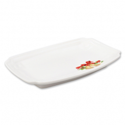 Soap dish porcelain square with bells (painted) 