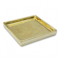 plate gold 12,8cm x 12,8cm x 2cm 