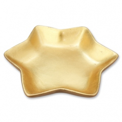 star shaped gold plate, 20cm 