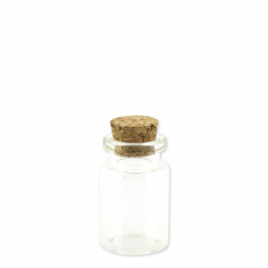 Glass with cork 7ml 