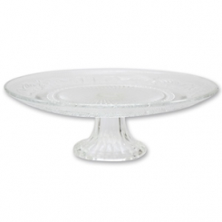 glass cake plate, Ø25cm 