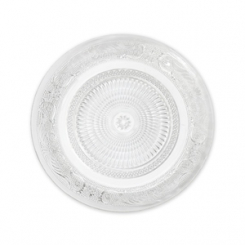 glass plate with ornaments, Ø20 cm 