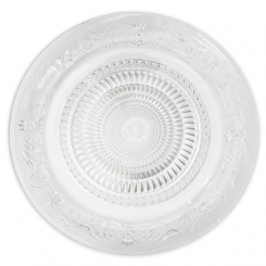 glass plate with ornaments, Ø30 cm 
