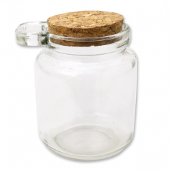 Glass with cork 250ml 