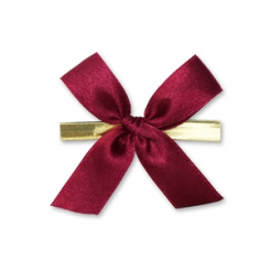 Wiener Mascherl 15mm, weinrot II, handgeknüpft 