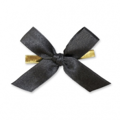 Wiener Mascherl 15mm, antrazith, handgeknüpft 