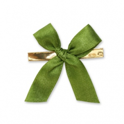 Wiener Mascherl 15mm, grün, handgeknüpft 