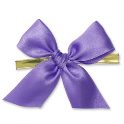 Wiener Mascherl 25mm, lavendel, handgeknüpft 