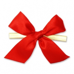 Wiener Mascherl 25mm, rot, handgeknüpft 