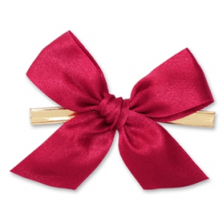 Wiener Mascherl 25mm, weinrot, handgeknüpft 