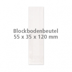 Cellophane bag 55+35x120mm (100 pcs) 