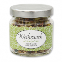 Incense mix 60g in glass jar, "Seelenbalsam" 