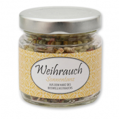 Incense mix 60g in glass jar, "Sonnentanz" 
