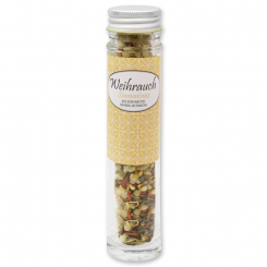 Incense mix 35g in a high glass jar, "Sonnentanz" 