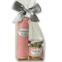 Incense set in a cellophane bag, Incense mix with myrrh 