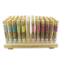 Weihrauch Holzaufsteller lasergraviert 21x39x2,5cm, mit 72 Stück befüllt 