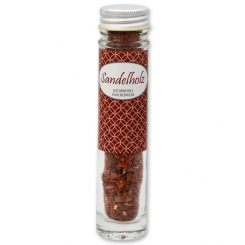 Incense 20g in a high glass jar, "Sandelholz" 