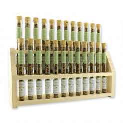 Aufsteller Holz befüllt mit Weihrauchmischung 18g in der Phiole, Seelenbalsam 