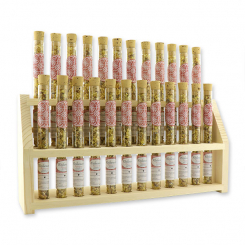 Aufsteller Holz befüllt mit Weihrauchmischung 18g in der Phiole, Reinigung 