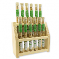 Wooden stand filled with incense 18g in a vial, "Eritrea" 