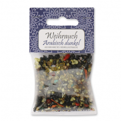 Incense mix 25g in a cellophane bag with a card, "Arabisch dunkel" 