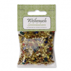 Weihrauchmischung 25g im Cello mit Kärtchen, Seelenbalsam 