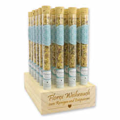 Aufsteller Holz befüllt mit Weihrauchmischung 18g in der Phiole, Innere Ruhe 