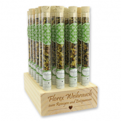 Aufsteller Holz befüllt mit Weihrauchmischung 18g in der Phiole, Dominus 