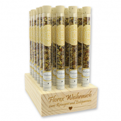 Aufsteller Holz befüllt mit Weihrauchmischung 18g in der Phiole, Gloria 