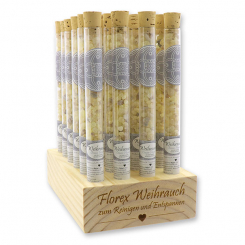 Aufsteller Holz befüllt mit Weihrauch 16g in der Phiole, Oman Premium "Hojari" 