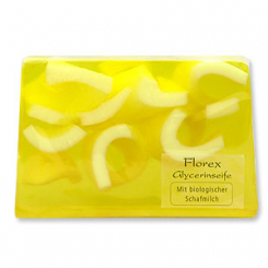 Handmade glycerin-soap 90g in cello, lemon 