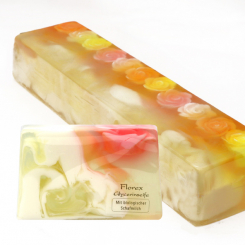 Handmade glycerin-soap block ca. 1,80kg, dream of rose 