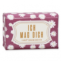 Sheep milk soap 100g "Ich mag dich", Classic 