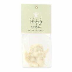 Sheep milk soap angel 50g "Ich denke an dich...", Classic 