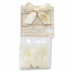 Sheep milk soap heart 10x8g in a cellophane bag "classic", Classic 