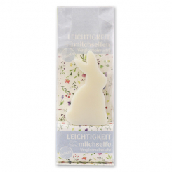 Sheep milk soap set in a cellophane bag "Leichtigkeit", Classic/Forget Me Not 