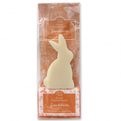 Sheep milk soap packed with florentine-sleeve in a cellophane bag, rabbit 80g classic and 100g Sea buckthorn 